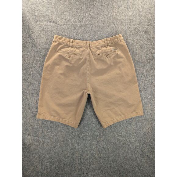 Eddie Bauer Short's 40 (36W) Men's Khaki Flat Front Chino Legendwash Cotton - Picture 6 of 9